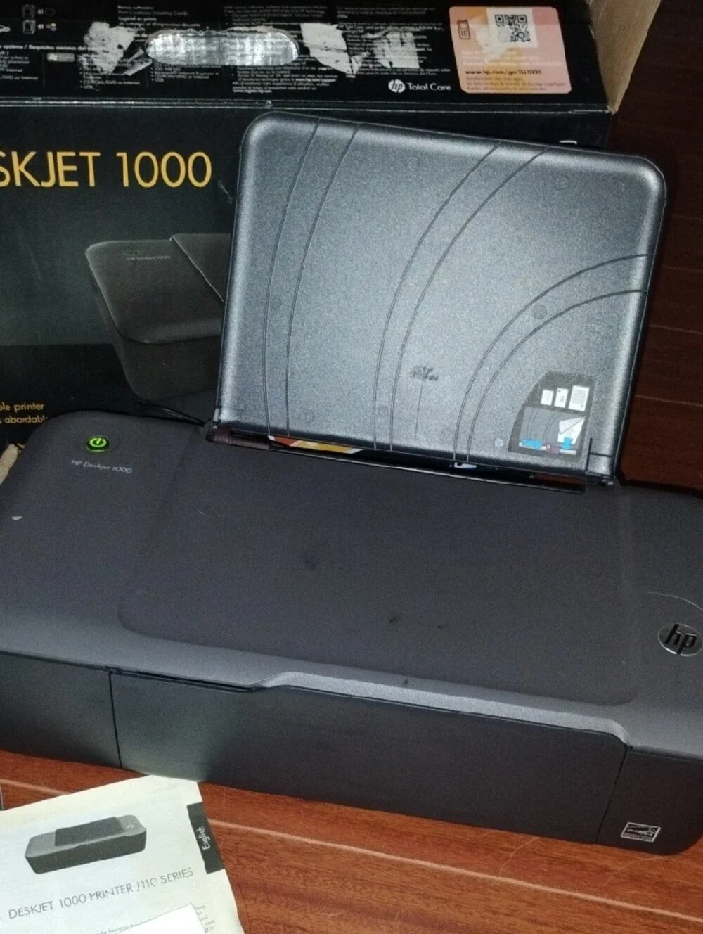 HP DeskJet 1000 Black and Gray Inkjet Printer